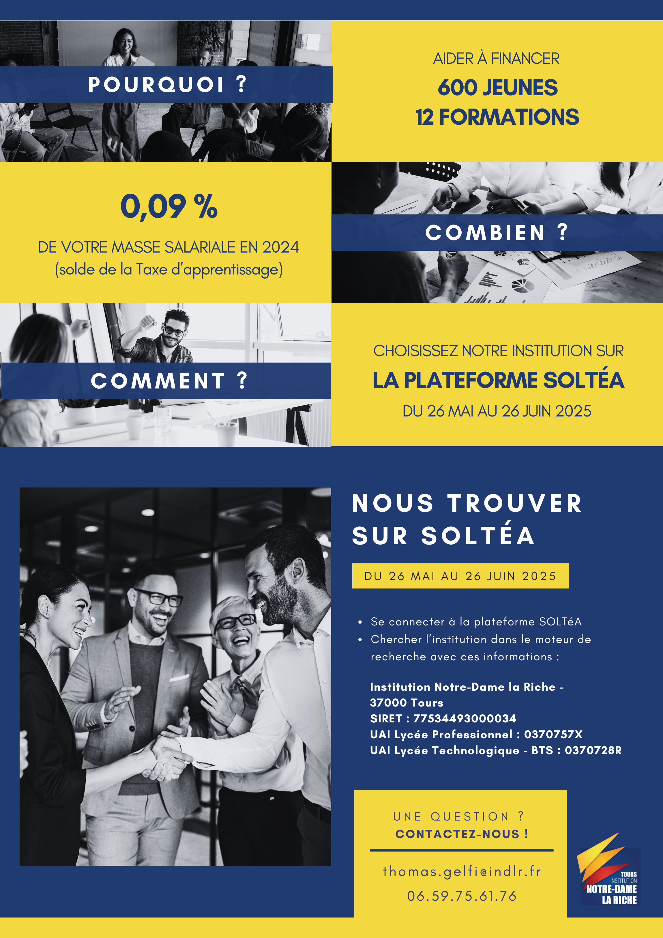 soutenez des projets concrets et locaux avec la taxe apprentissage lycee professionnel technologique