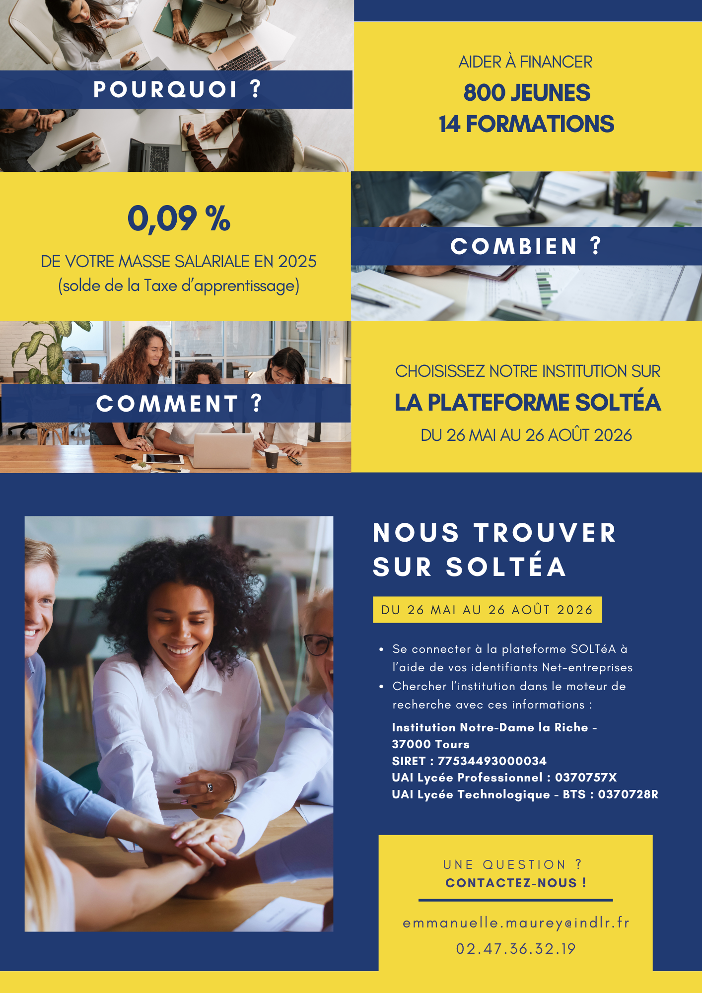 soutenez des projets concrets et locaux avec la taxe apprentissage lycee professionnel technologique