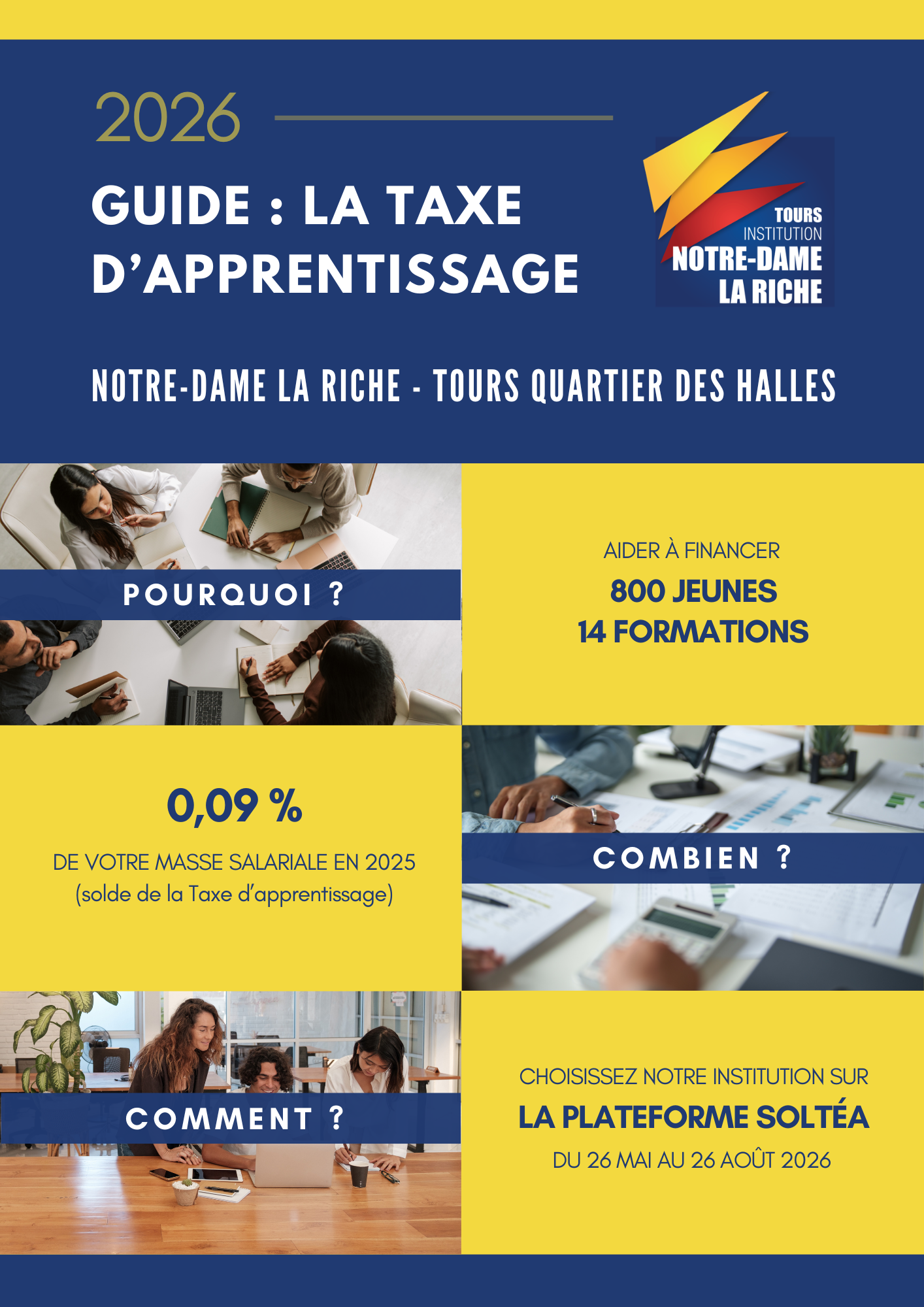 soutenez des projets concrets et locaux avec la taxe apprentissage lycee professionnel technologique