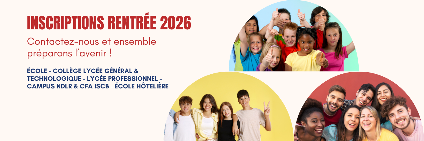 Les inscriptions pour la rentrée 2026 sont ouvertes !